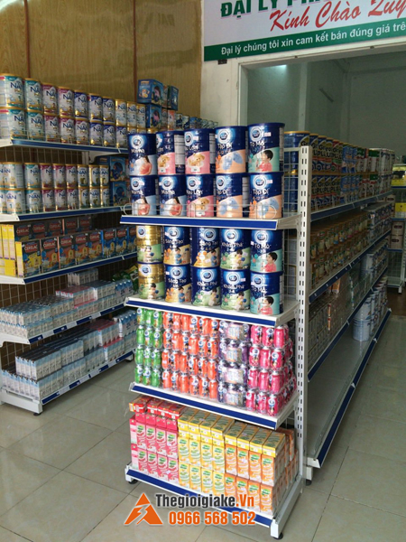 Mua giá kệ siêu thị bày hàng sữa tại Cẩm Xuyên, Hà Tĩnh