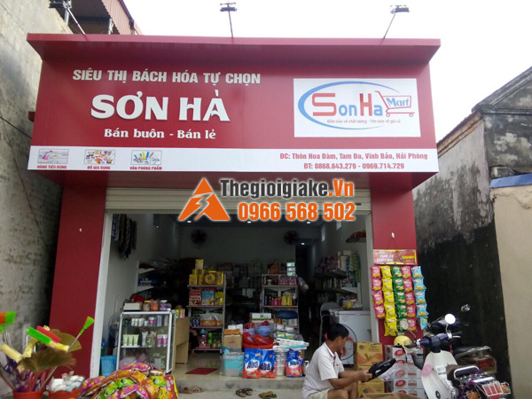 Kệ bày hàng siêu thị tại thị trấn Vĩnh Bảo, Hải Phòng
