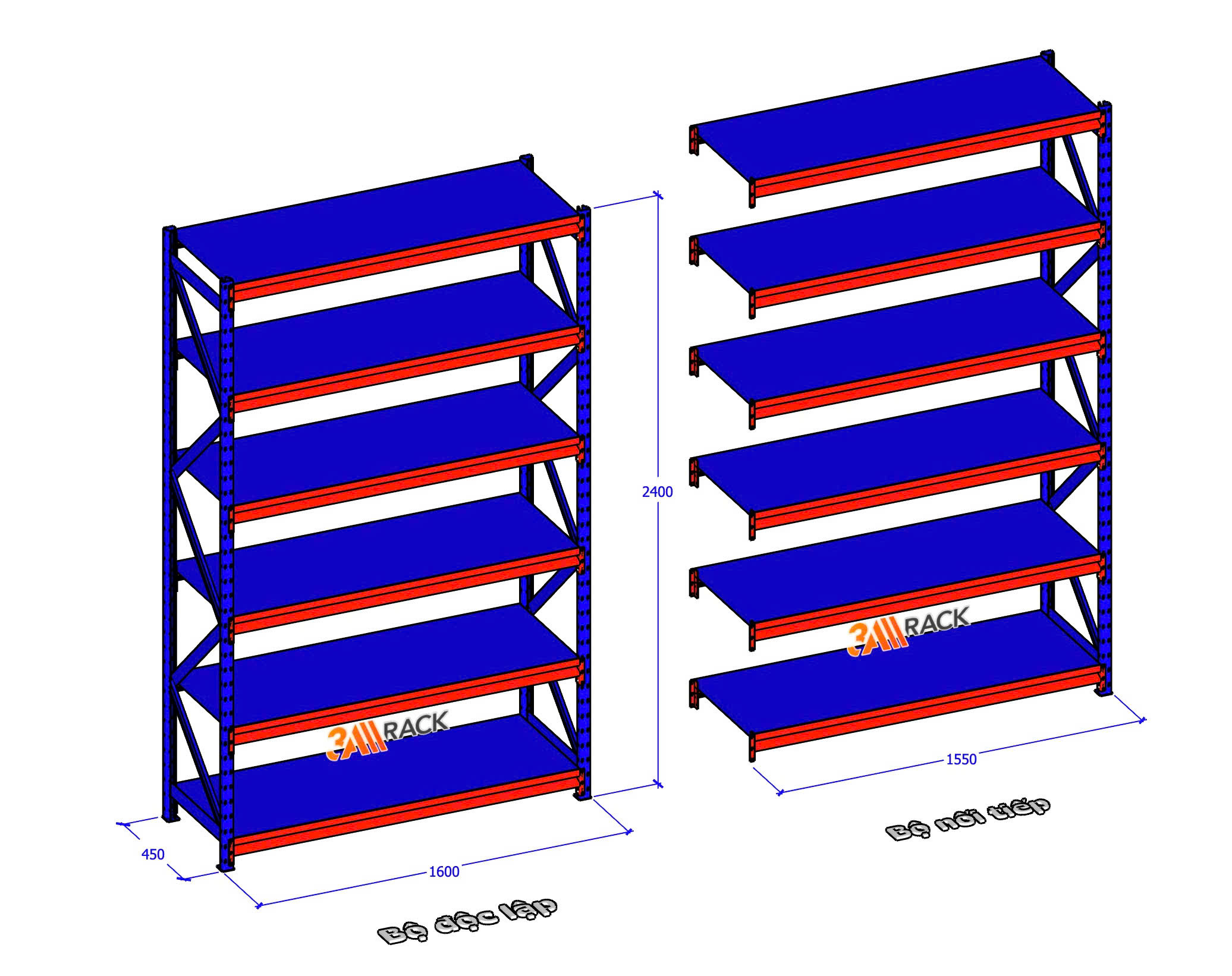 Kệ công nghiệp 6 tầng tại Đông Anh - Giải Pháp Tăng Gấp Đôi Diện Tích Lưu Trữ Kho Hàng
