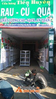 Lắp đặt kệ siêu thị tại Mộc Châu, Sơn La